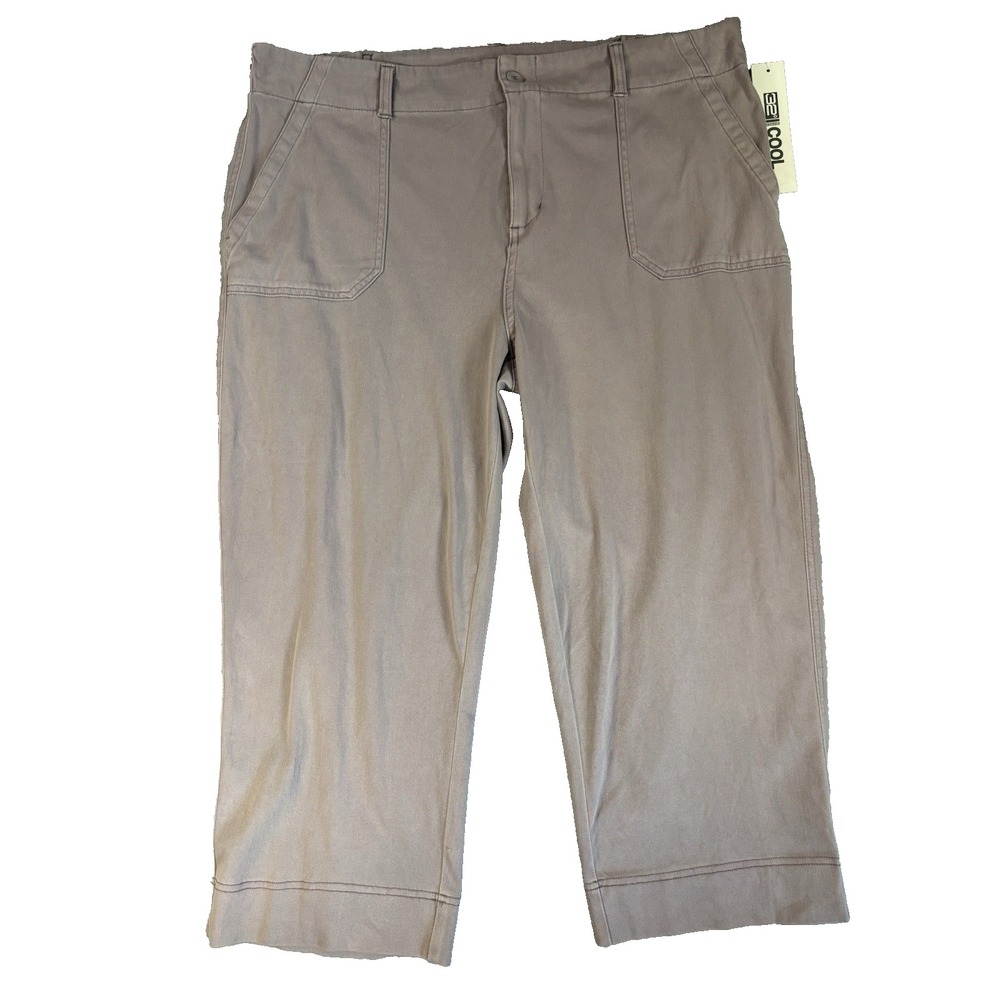 NWT 32° Cool Capri Pants XL Purple Dove Gorpcore Utility Patch Pocket Stretch